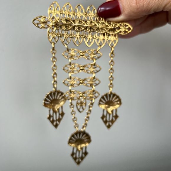 Vintage Gold Brooch - Picture 4 of 5